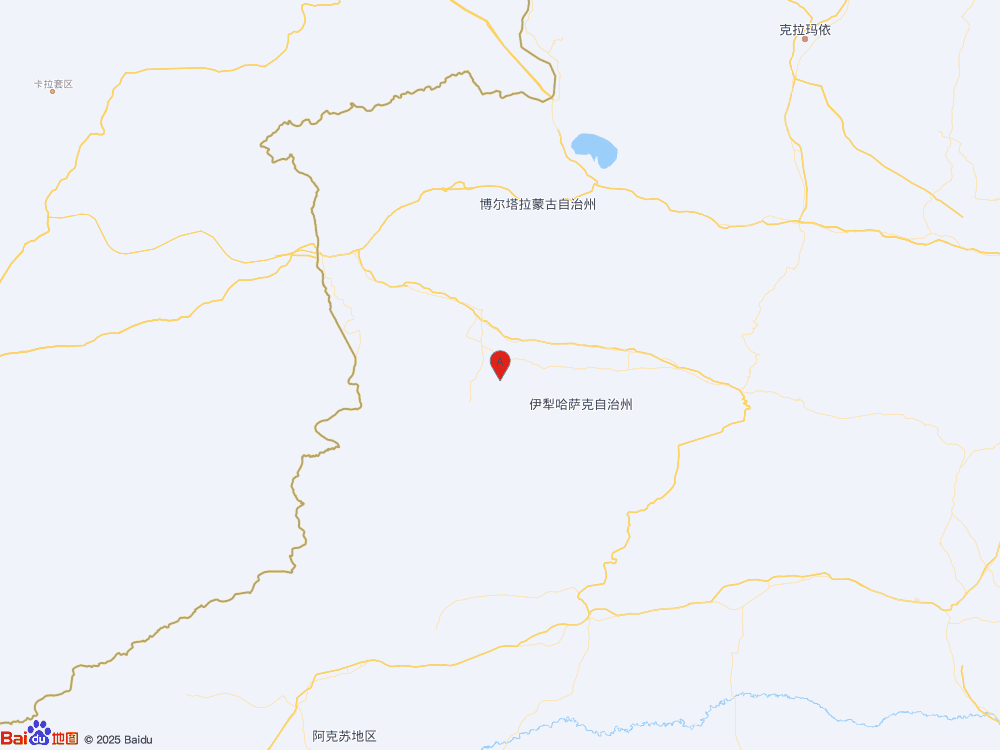 新疆伊犁州巩留县发生3.3级地震