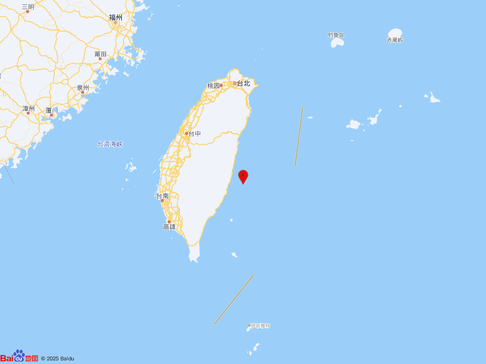 台湾台东县海域发生5.8级地震