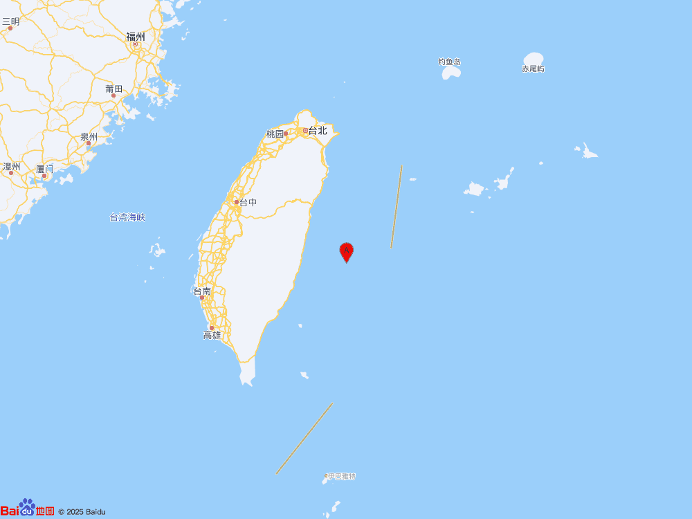 台湾花莲县海域发生4.1级地震
